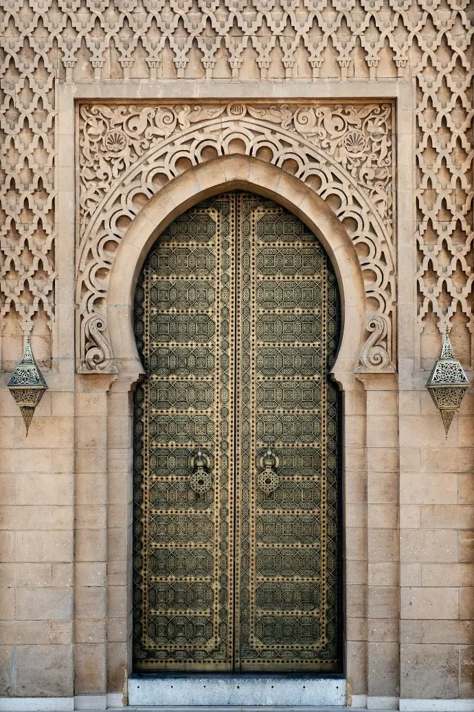 gray wooden door