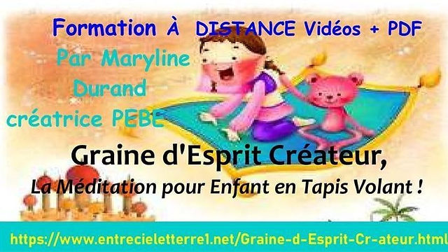 Graine d'Esprit Créateur - Module PEBE 5 (à distance)